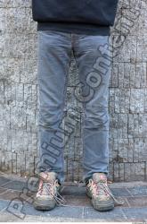 Leg Head Man Casual Jeans Slim Street photo references